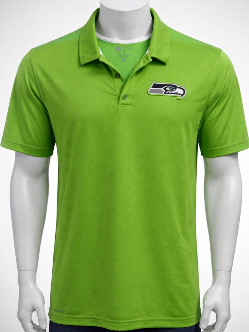 Nike Men’s Lime Green Seahawks Polo